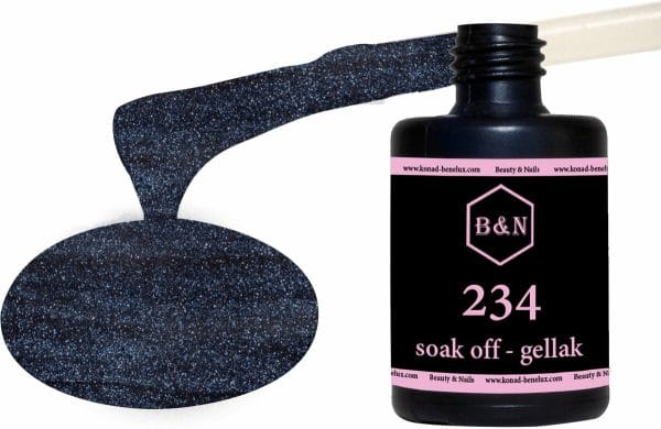 Gellak - 234 cateye blue - 15 ml | B&N - soak off gellak