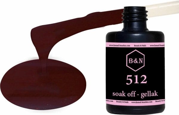 Gellak - 512 - 15 ml | B&N - soak off gellak