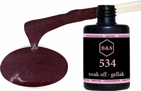 Gellak - 534 - 15 ml | B&N - soak off gellak