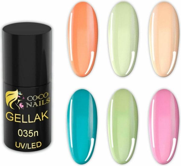 Gellak 6-delige set-pastel kleuren-gel nagellak-summer edition-gelpolish