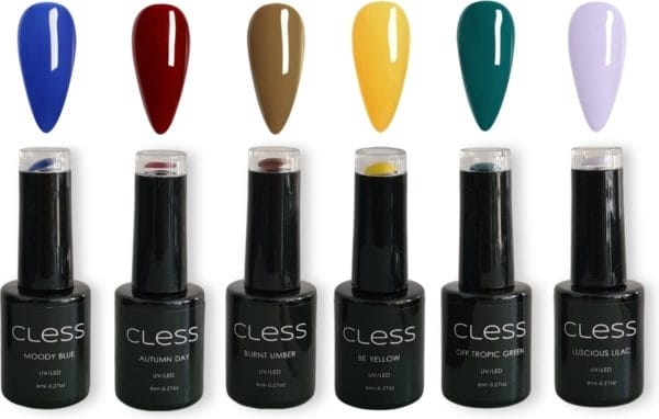 Gellak - 6 kleuren - 8ml - extravaganza - gel nagellak set - vegan & qruelty free - luxe verpakking
