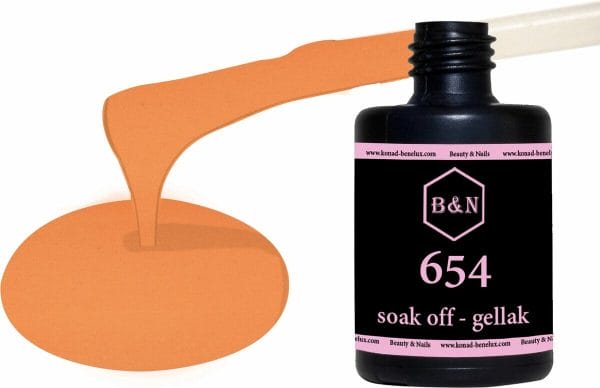 Gellak - 654 - 15 ml | B&N - soak off gellak