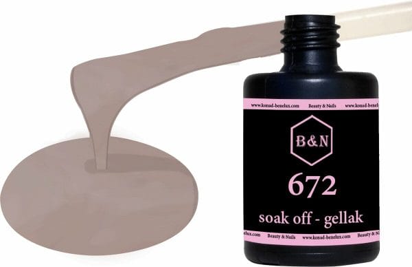 Gellak - 672 - 15 ml | B&N - soak off gellak