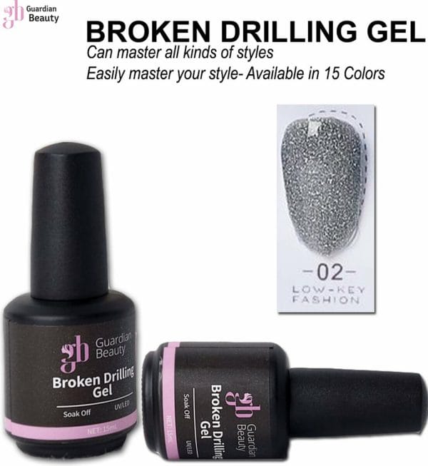 Gellak - Broken Drilling Gel #02 | Nagellak Gel | Glitter Gel | Nail Polish Gel