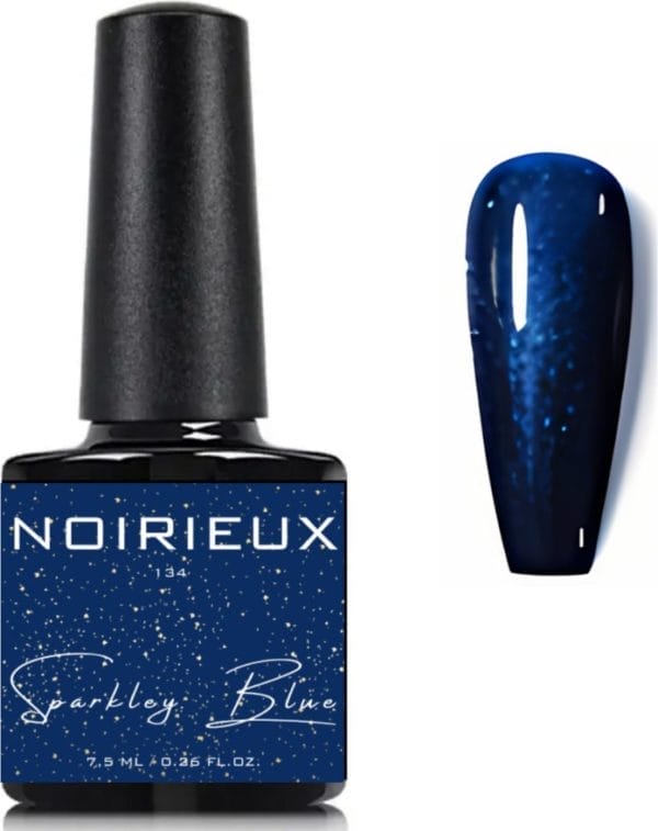 Gellak - noirieux® premium gellak - nagellak - gel nagellak - 7. 5ml - sparkly blue