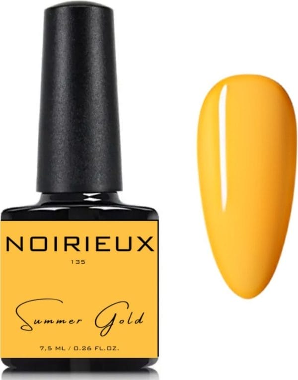 Gellak - noirieux® premium gellak - nagellak - gel nagellak - 7. 5ml - summer gold - geel - yellow