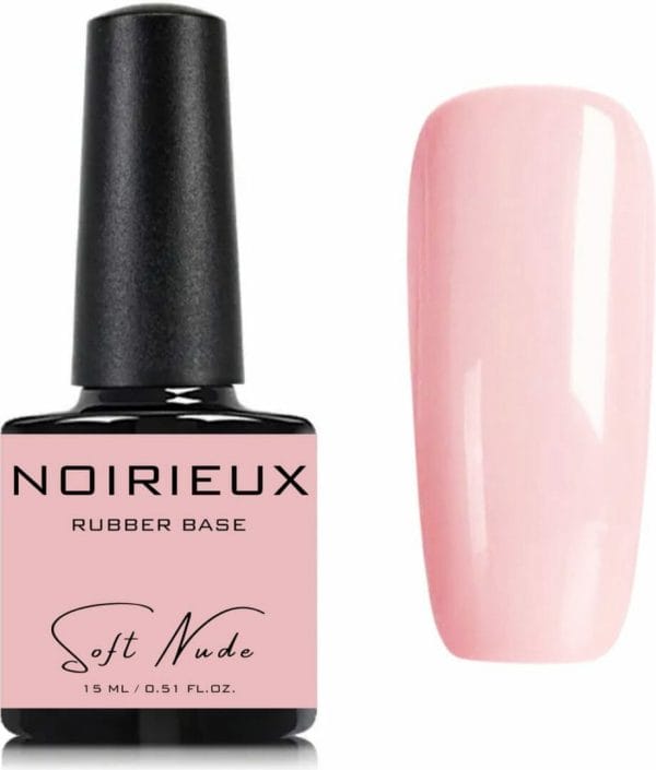 Gellak rubber base - noirieux® premium gellak - nagellak - gel nagellak - 7. 5ml - soft nude