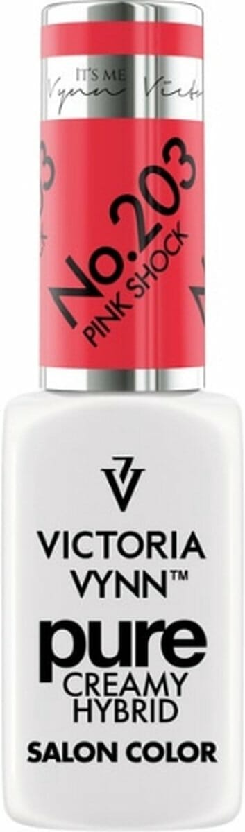 Gellak Victoria Vynn™ Gel Nagellak - Gel Polish - Pure Creamy Hybrid - 8 ml - Pink Shock - 203