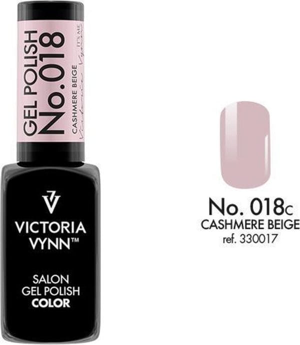 Gellak Victoria Vynn™ Gel Nagellak - Salon Gel Polish Color 018 - 8 ml. - Cashmere Beige