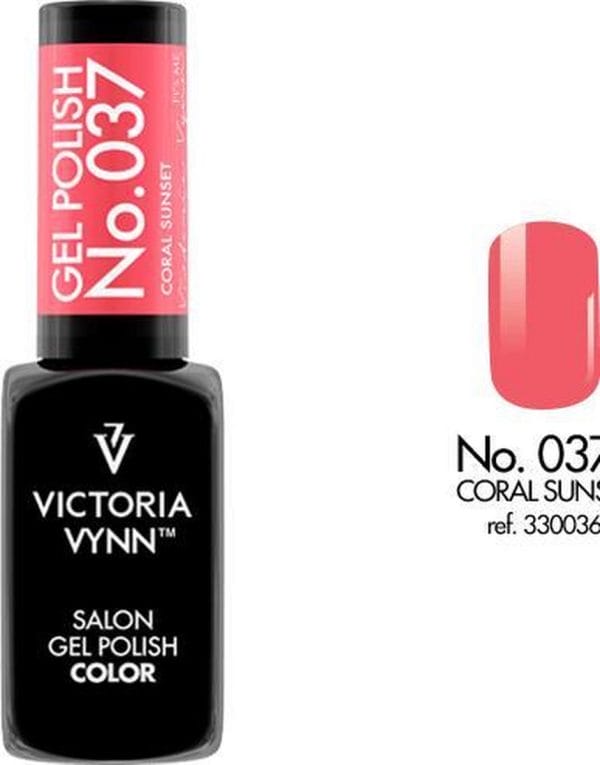 Gellak Victoria Vynn™ Gel Nagellak - Salon Gel Polish Color 037 - 8 ml. - Coral Sunset