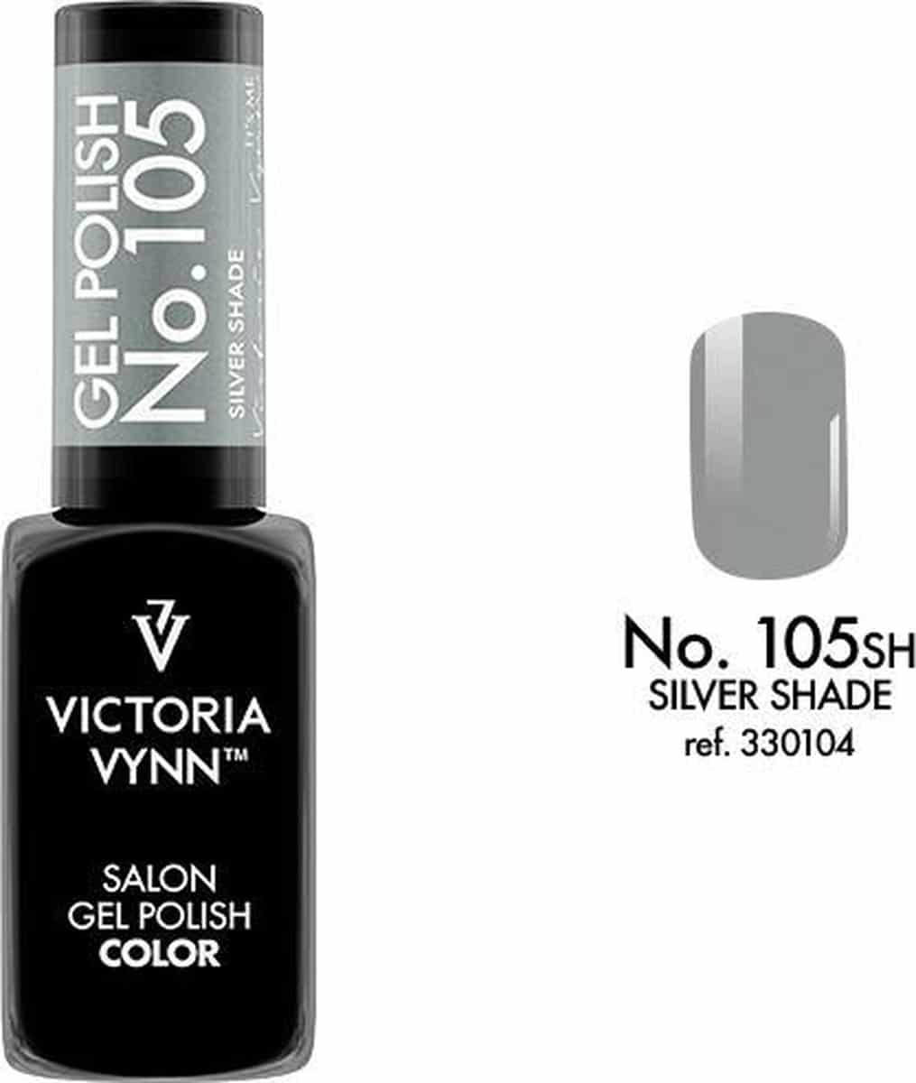 Gellak Victoria Vynn™ Gel Nagellak - Salon Gel Polish Color 105 - 8 ml. - Silver Shade
