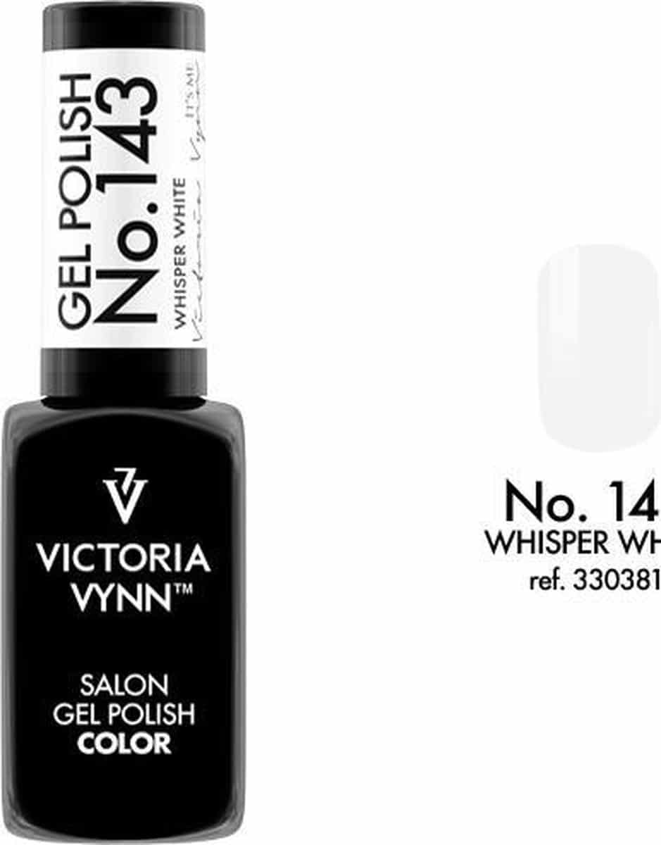 Gellak Victoria Vynn™ Gel Nagellak - Salon Gel Polish Color 143 - 8 ml. - Whisper White