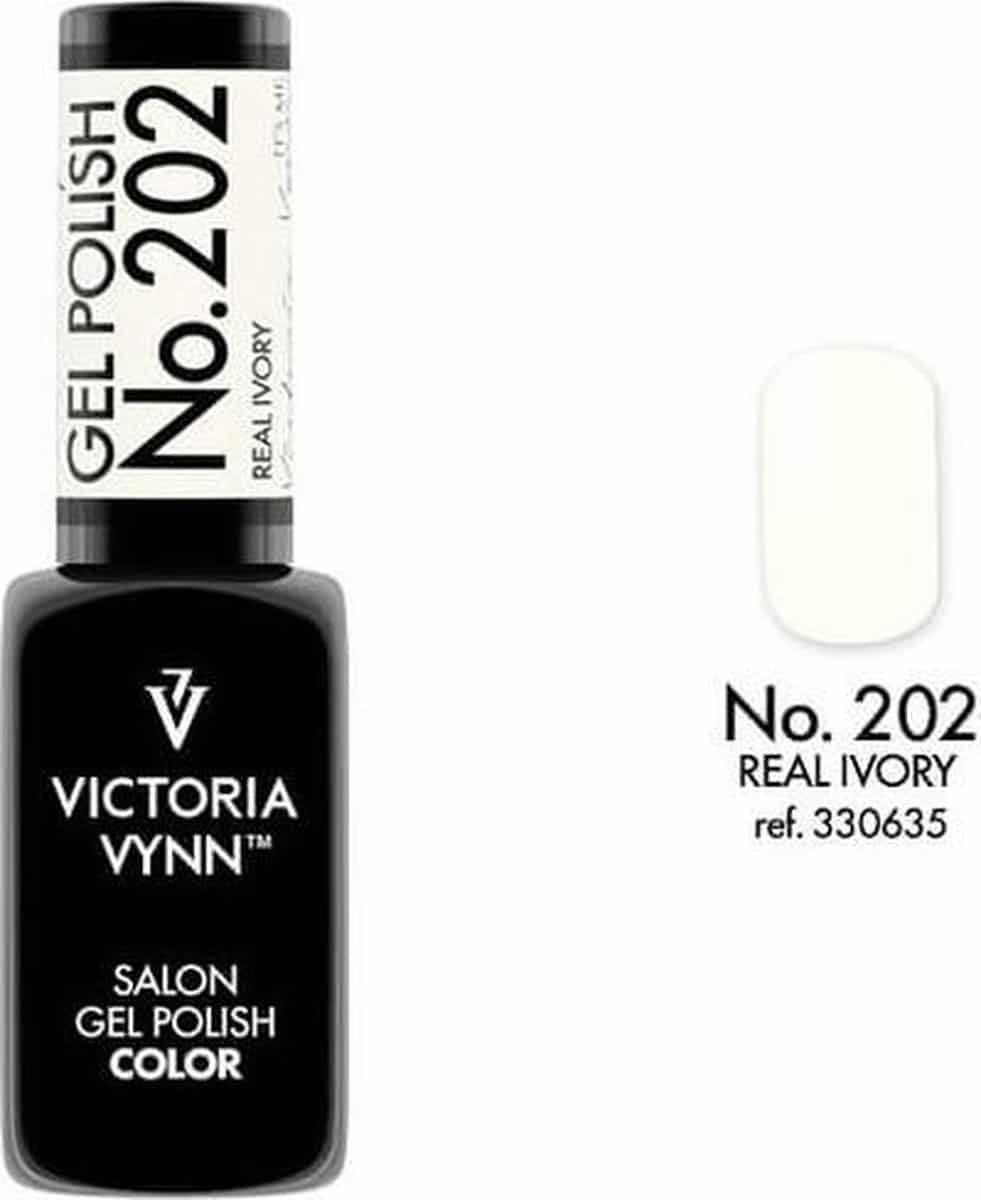 Gellak Victoria Vynn™ Gel Nagellak - Salon Gel Polish Color 202 - 8 ml. - Real Ivory