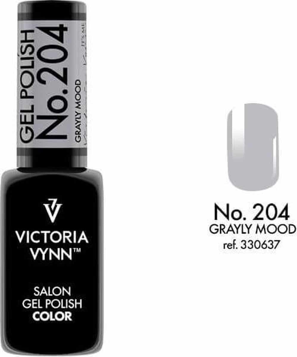 Gellak Victoria Vynn™ Gel Nagellak - Salon Gel Polish Color 204 - 8 ml. - Grayly Mood