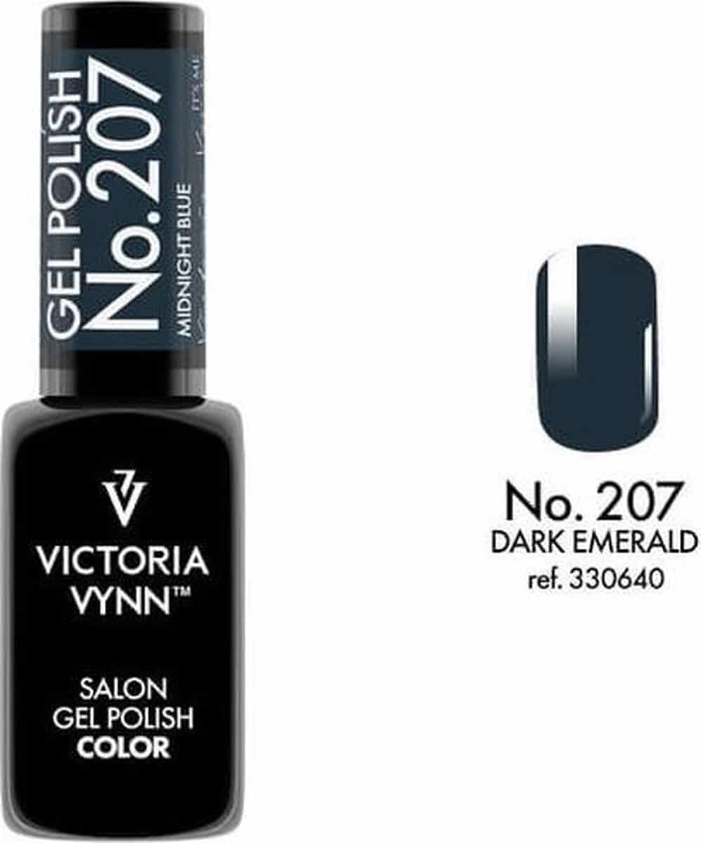 Gellak Victoria Vynn™ Gel Nagellak - Salon Gel Polish Color 207 - 8 ml. - Dark Emerald