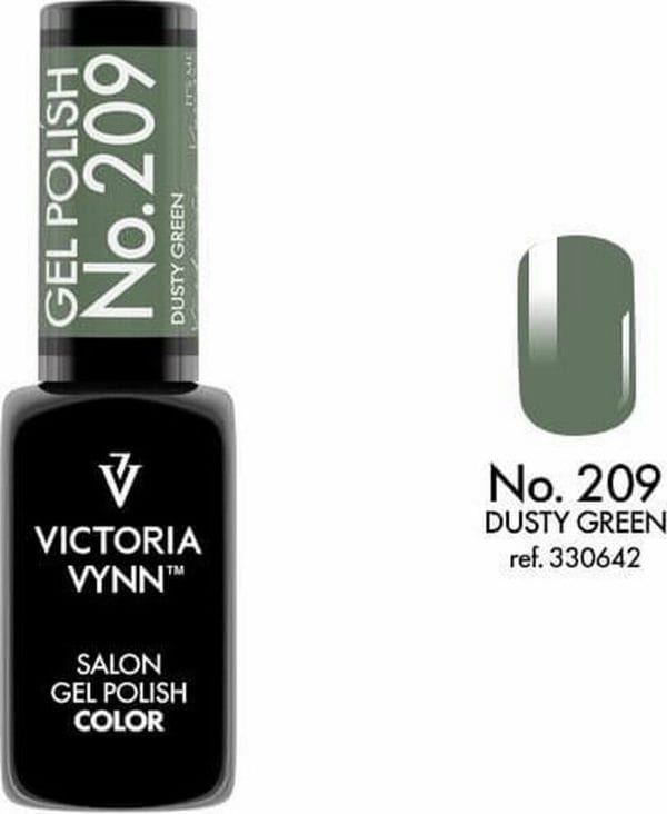 Gellak Victoria Vynn™ Gel Nagellak - Salon Gel Polish Color 209 - 8 ml. - Dusty Green