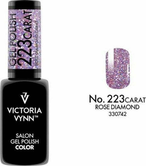 Gellak Victoria Vynn™ Gel Nagellak - Salon Gel Polish Color 223 - 8 ml. - Roze Diamond
