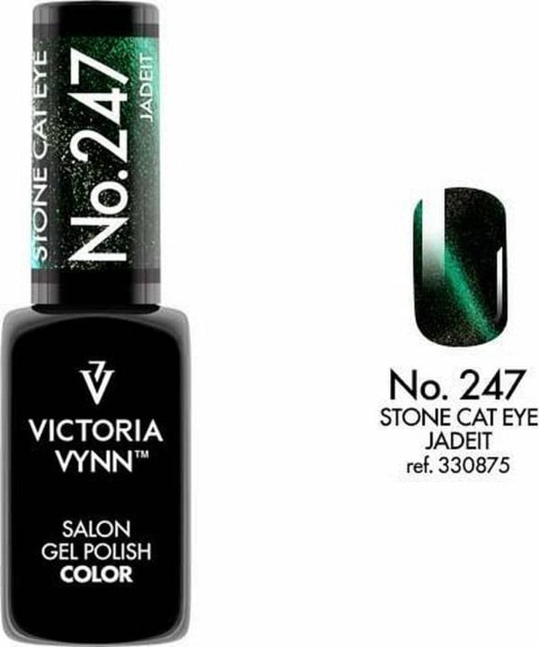 Gellak Victoria Vynn™ Gel Nagellak - Salon Gel Polish Color 247 - 8 ml. - Stone Cat Eye Jadeit