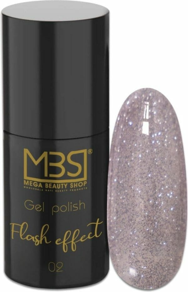Gellak - gel polish - pro - flash line - glitter gellak - paars - (02)