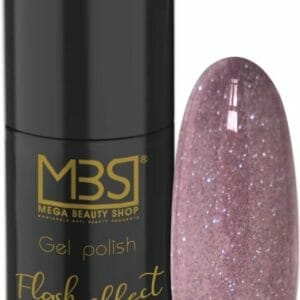 Gellak - gel polish - pro - flash line - glitter gellak - paars - (03)