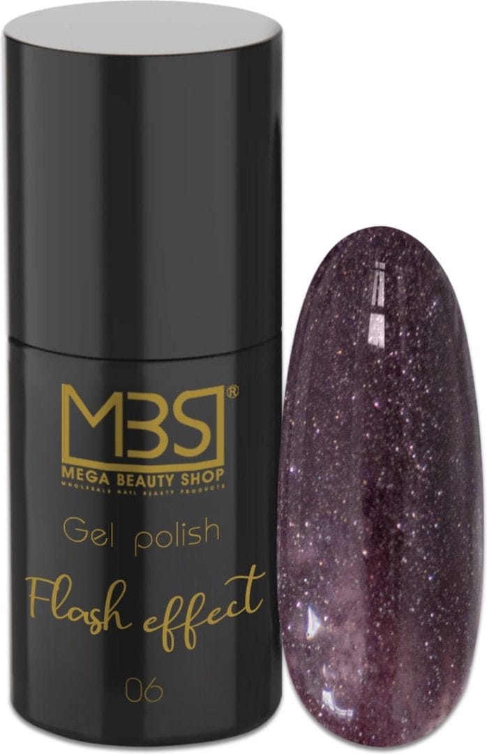 Gellak - gel polish - pro - flash line - glitter gellak - paars - (06) Gellak - gel polish - pro - flash line - glitter gellak - paars - (06)