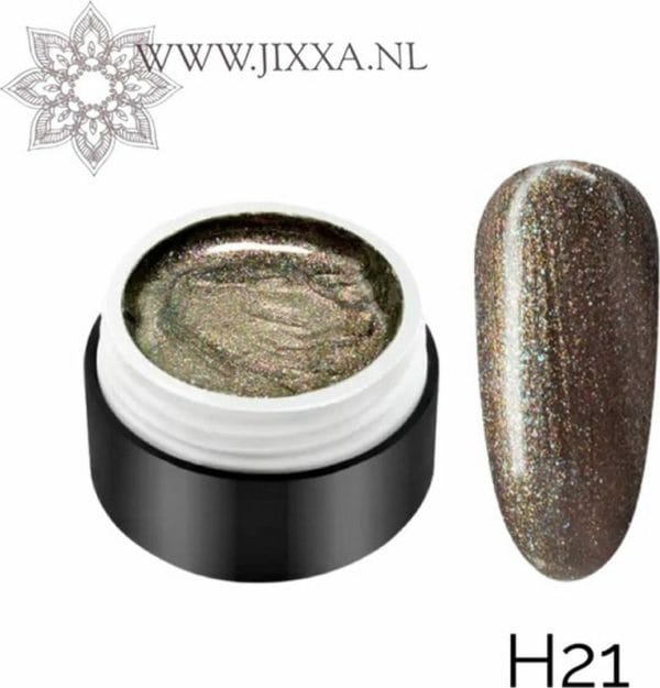 Gellak glitters H21 potje 5ml - Gel lak glitters - Glitters nailart - Gellak glitter kleuren - Nail art - Glitter nagels - Nagelstyliste