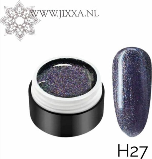 Gellak glitters H27 potje 5ml - Gel lak glitters - Glitters nailart - Gellak glitter kleuren - Nail art - Glitter nagels - Nagelstyliste