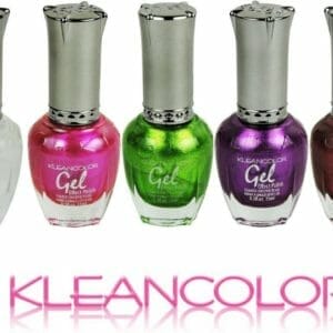 Gellak starterskit, gel nagellak zonder lamp, Metallic set, Kleancolor