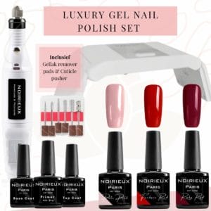 Gellak starterspakket - Gellak - 3 top kleuren gellak nagellak - UV led lamp - Cuticle oil - Manicure set - Nagellak set