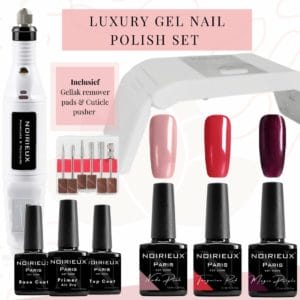 Gellak starterspakket - Gellak - 3 top kleuren gellak nagellak - UV led lamp - Elektrische nagelvijl - Manicure set - Nagellak set