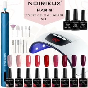 Gellak starterspakket - Gellak - 9 top kleuren gellak nagellak - UV led lamp 54W - Elektrische nagelvijl - Manicure set - Nagellak set