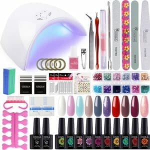 Gellak starterspakket - Gellak nagelset - Gellak - UV LED lamp 36W - Nail art - 10 kleuren gellak - Manicure set - Nagellamp