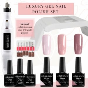 Gellak starterspakket NUDE - Gellak - 3 NUDE top kleuren gellak nagellak - UV led lamp - Elektrische nagelvijl - Manicure set - Nagellak set