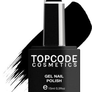 Gellak van TOPCODE Cosmetics - Black - #TCKE11 - 15 ml - Gel nagellak