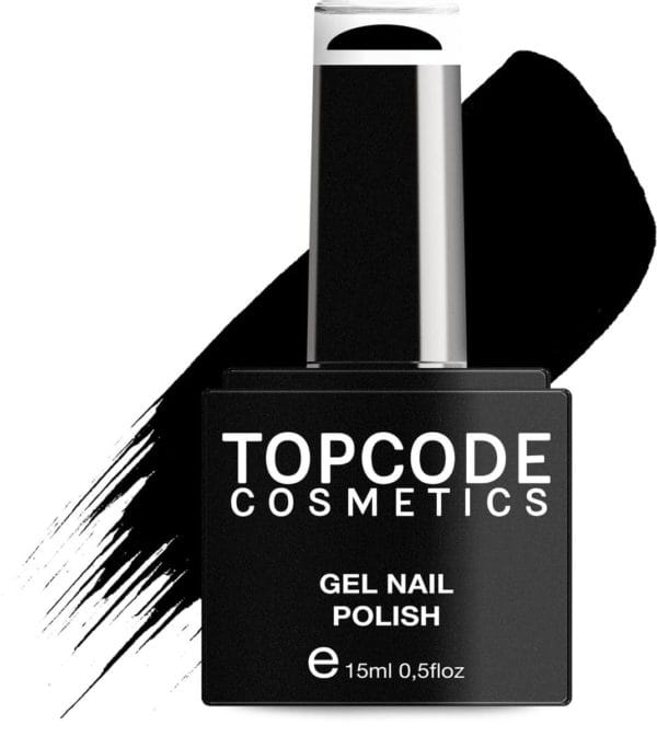 Gellak van topcode cosmetics - black - #tcke11 - 15 ml - gel nagellak