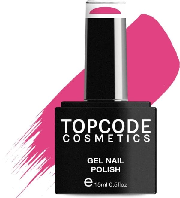 Gellak van topcode cosmetics - cerise pink - #tcke109 - 15 ml - gel nagellak