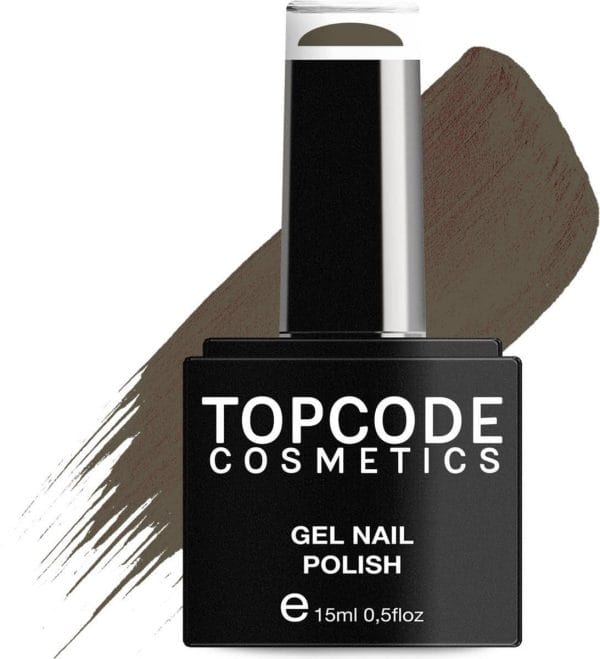 Gellak van topcode cosmetics - dark olive - #tcgr17 - 15 ml - gel nagellak