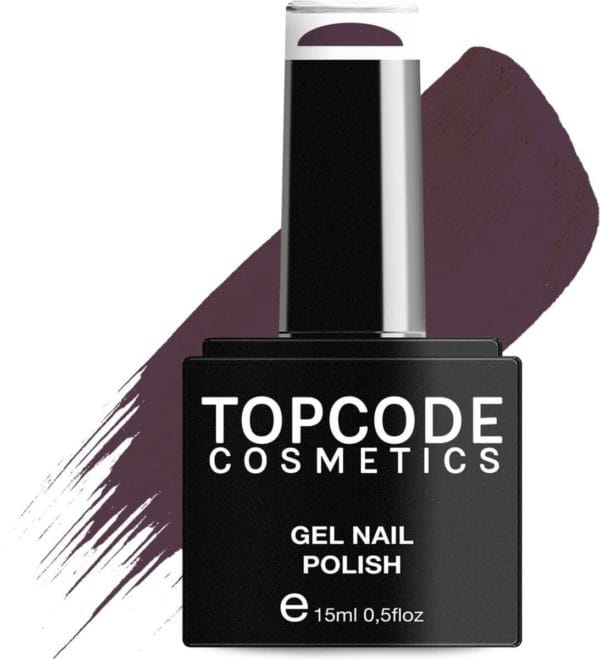Gellak van topcode cosmetics - deep purple - #tcke26 - 15 ml - gel nagellak
