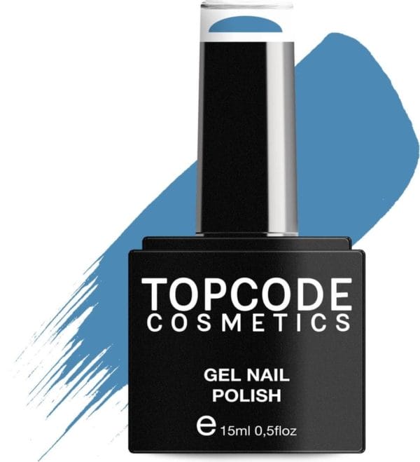 Gellak van topcode cosmetics - iris blue - #tcbl18 - 15 ml - gel nagellak