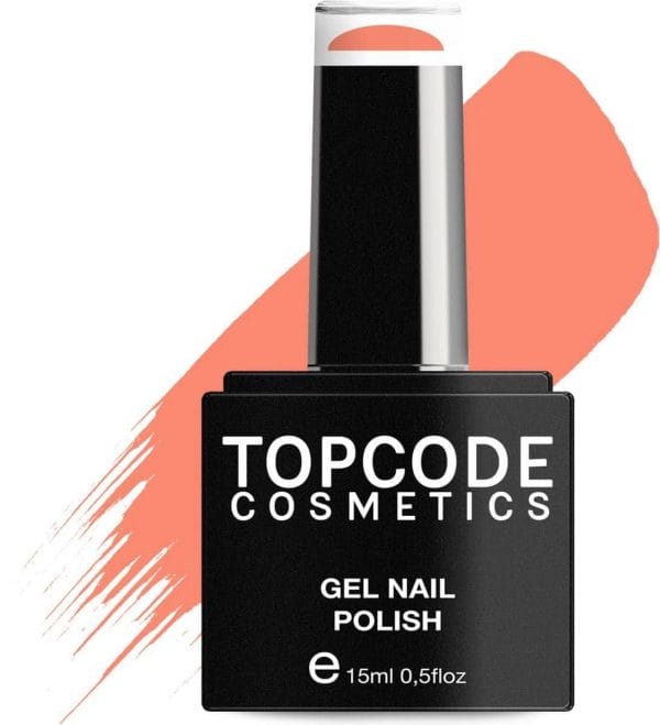Gellak van topcode cosmetics - lipstick orange - #tcke62 - 15 ml - gel nagellak