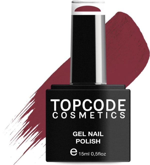 Gellak van topcode cosmetics - moon red - #tcke100 - 15 ml - gel nagellak