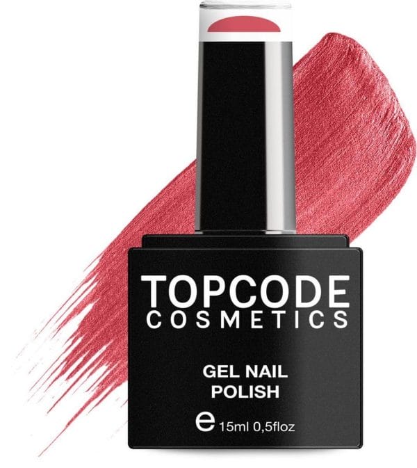 Gellak van topcode cosmetics - pure coral - #tcke18 - 15 ml - gel nagellak