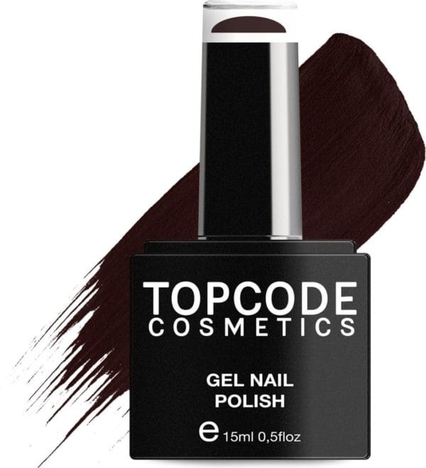 Gellak van topcode cosmetics - rustic brown - #tcke24 - 15 ml - gel nagellak