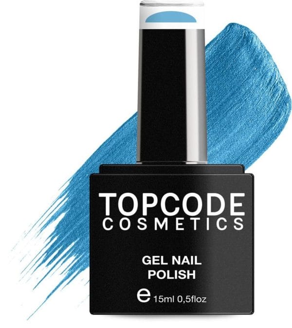 Gellak van topcode cosmetics - sky blue - #tcke14 - 15 ml - gel nagellak