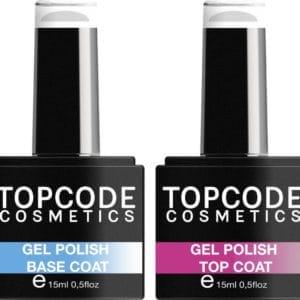 Gellak van TOPCODE Cosmetics - Super Shine Top Coat & Base coat - MCMX501 + MCDJ19H - 15 ml