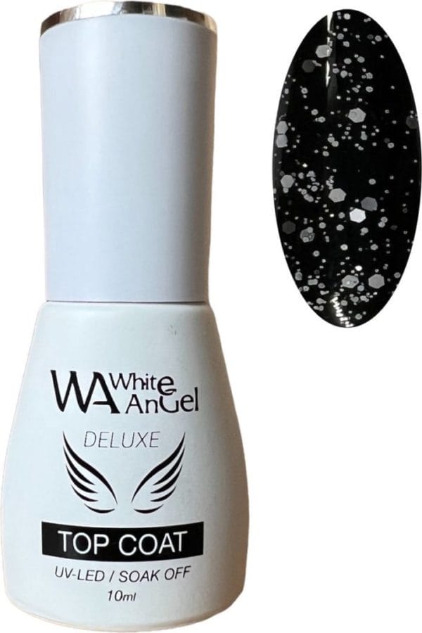 Gellex glitter top coat #33 (egg shell) 10ml - gel nagellak, glitter topcoat - gellak nagels