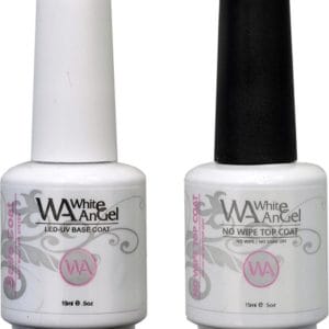 Gellex White Angel - Base Coat 15ml & No Wipe Top Coat 15ml - Gel Nagellak Led / UV Gellak Set