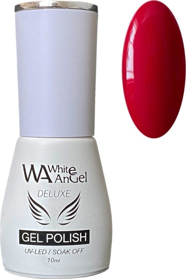 Gellex white angel deluxe gel polish (87) really red 10ml gellak - gel nagellak - shellac - gel nagels -gel nails