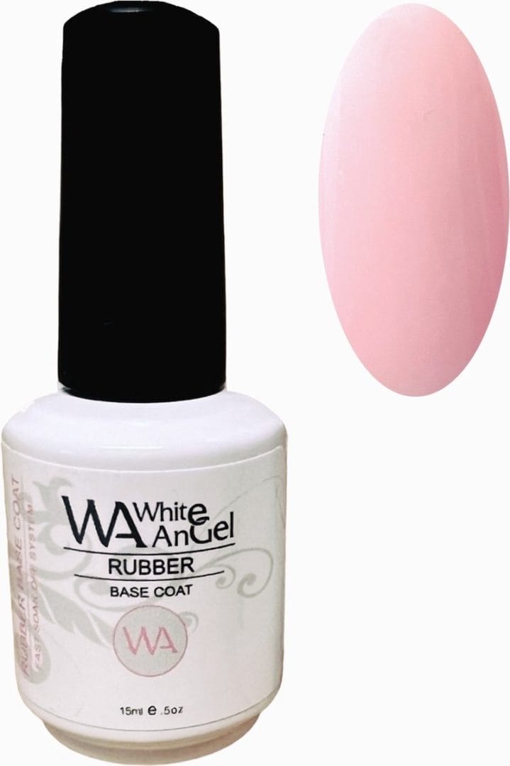 Gellex - white angel - rubber base coat (soft pink) #18 - 15ml - gellak - biab nagels Gellex - white angel - rubber base coat (soft pink) #18 - 15ml - gellak - biab nagels