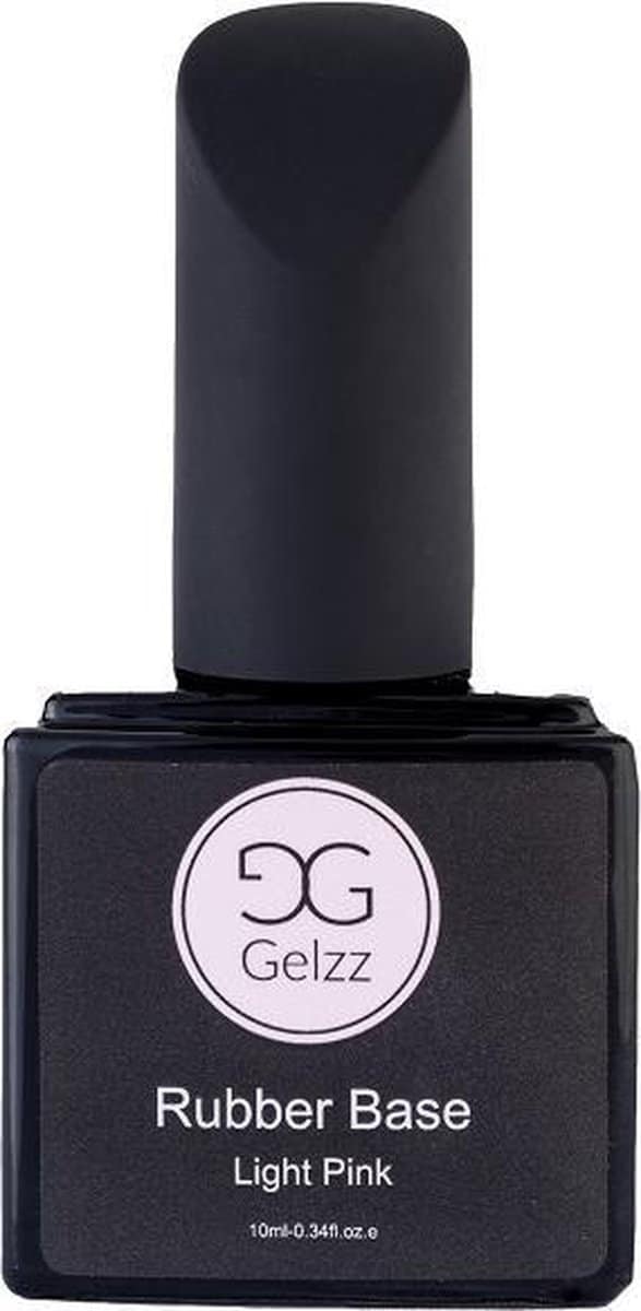 Gelzz gellak - gel nagellak - kleur my choice g115 - glittersparkelzwart en wit - semitransparante kleur - 10ml - vegan Gellz gellak light pink rubber base gel nagellak